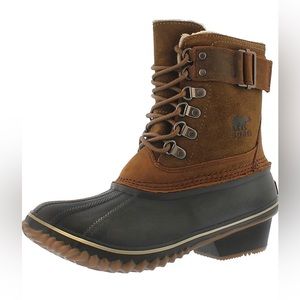 Sorel Black and Brown Winter Boots. Size 6.5